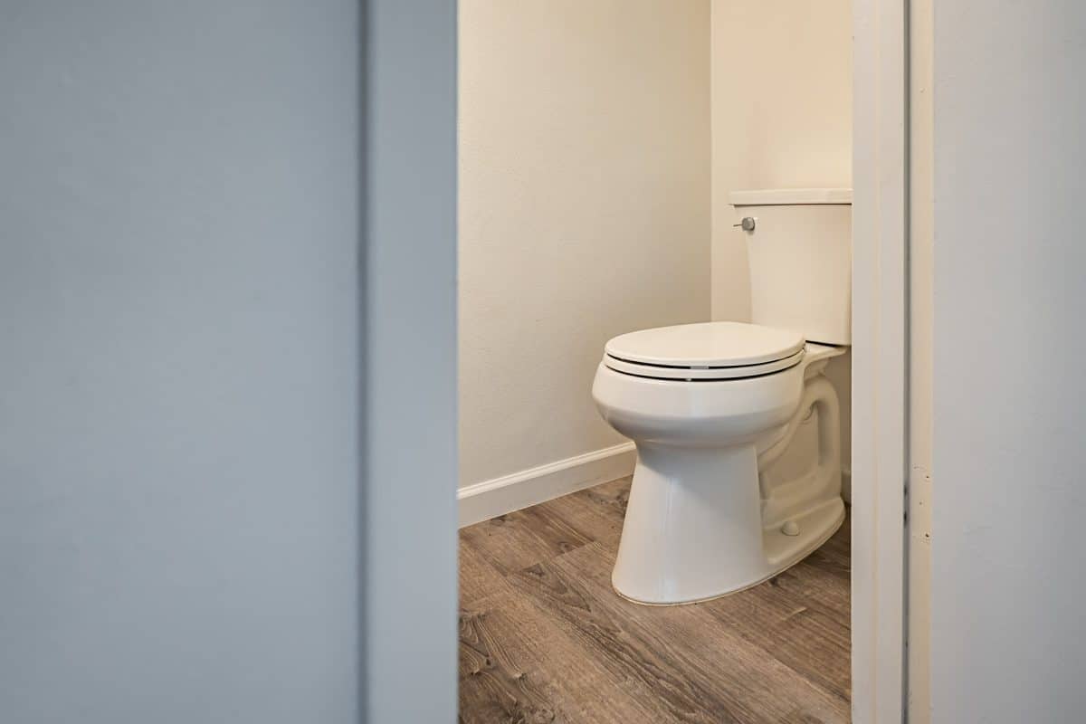 Downstairs half bathroom at 12 E Hermosa Dr