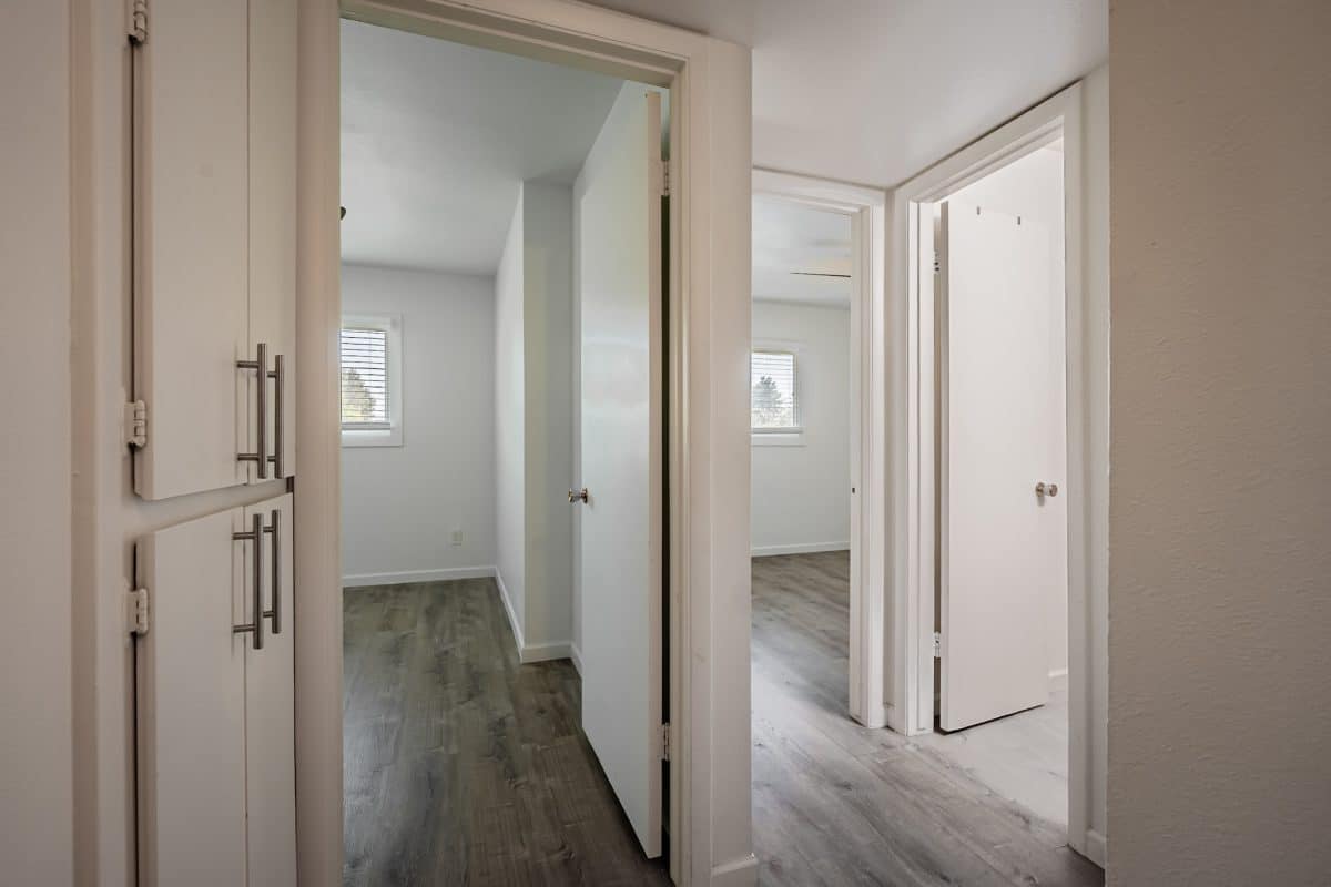 Hallway linen closet at 12 E Hermosa Dr