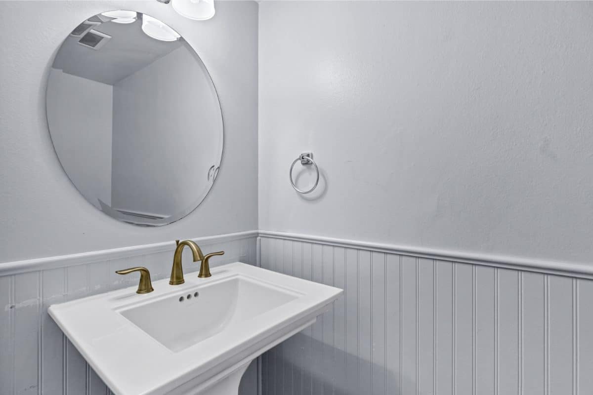 Downstairs half bathroom at 14 E Hermosa Dr